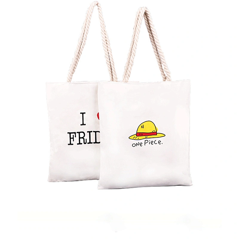 High quality Tote bags customizable printed cotton canvas fashion  natural cotton tote bag for women shopping