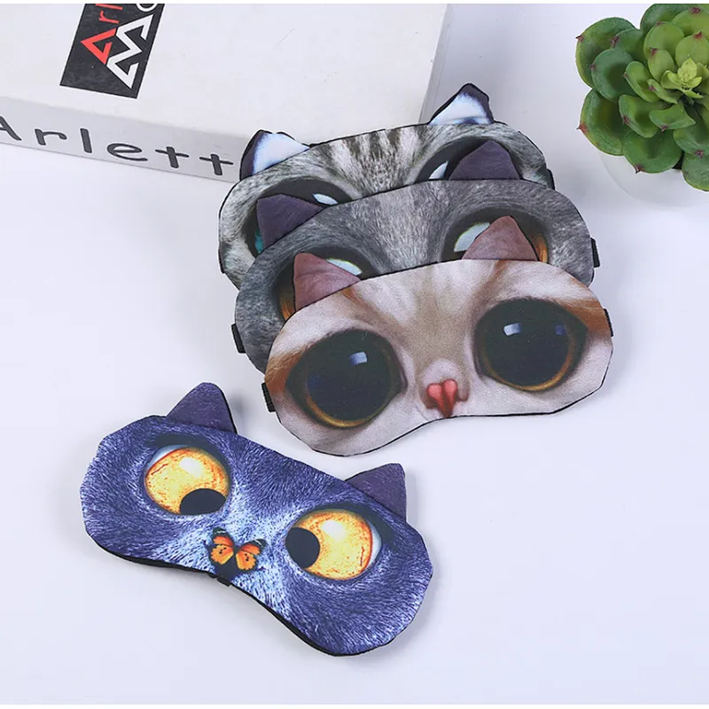 Cartoon sleeping girl ice pack personality adult eye mask ventilation hot ice compress eye fatigue eye mask