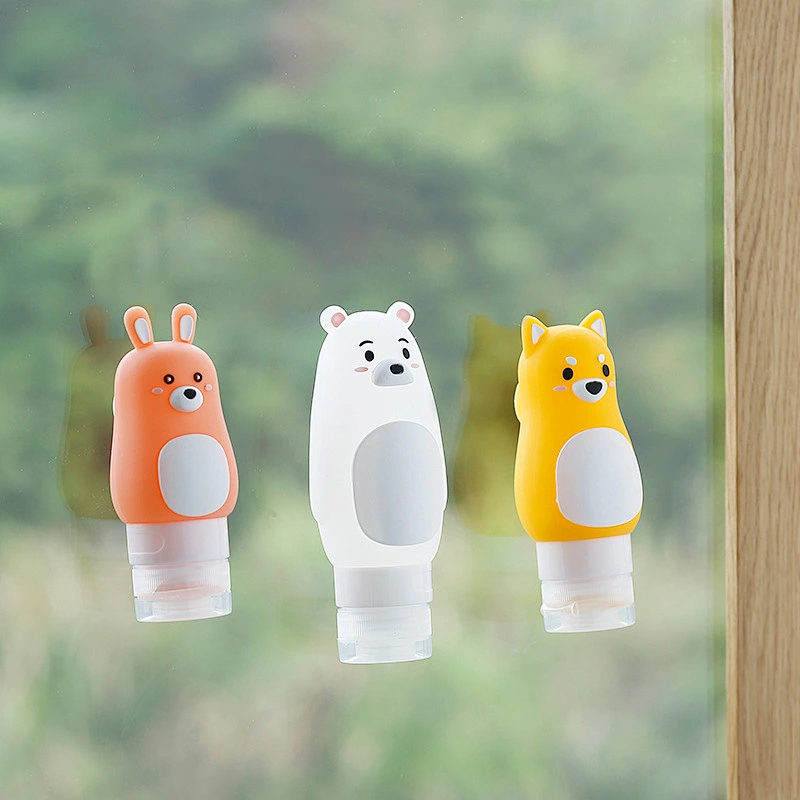 High quality custom gift  Travel Silicone Bottle Wash Set Cosmetics Travel Sets Shampoo Shower Gel Bottle Travel Bottle