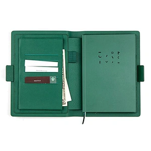 Fashion custom logo printing hot stamping embossing process innovation notepad business Multi function loose leaf notebook set