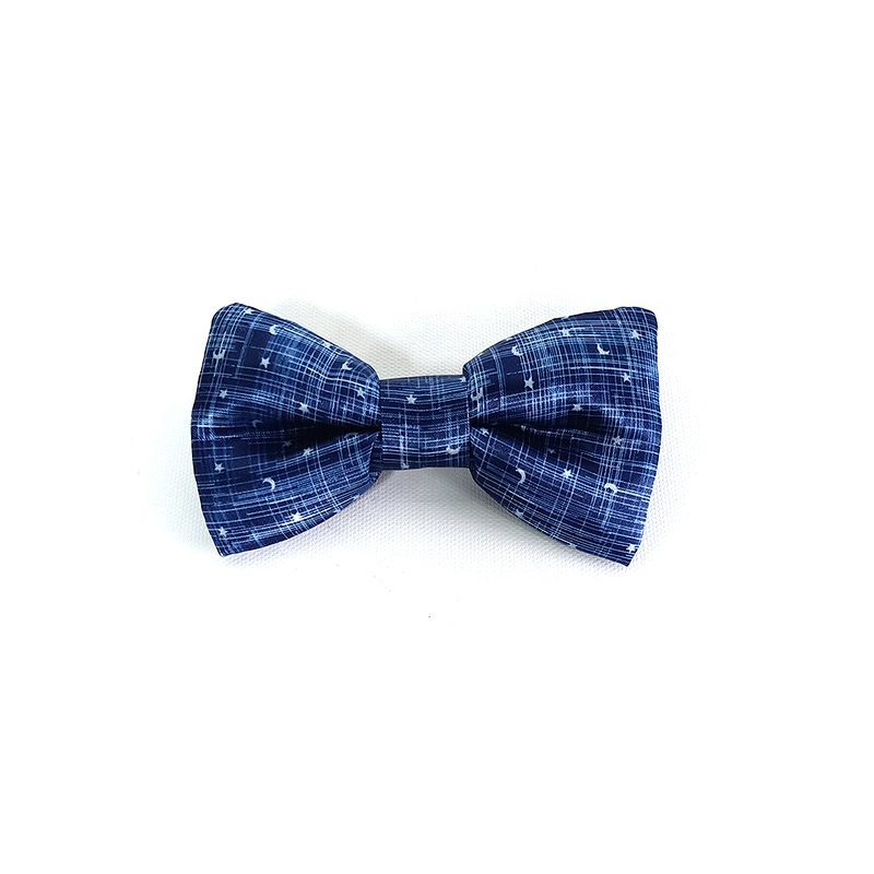 Custom OEM Sublimation printing Classical Handmade Pet Dog Bowtie for small medium  dogs pattern Dog Bowtie