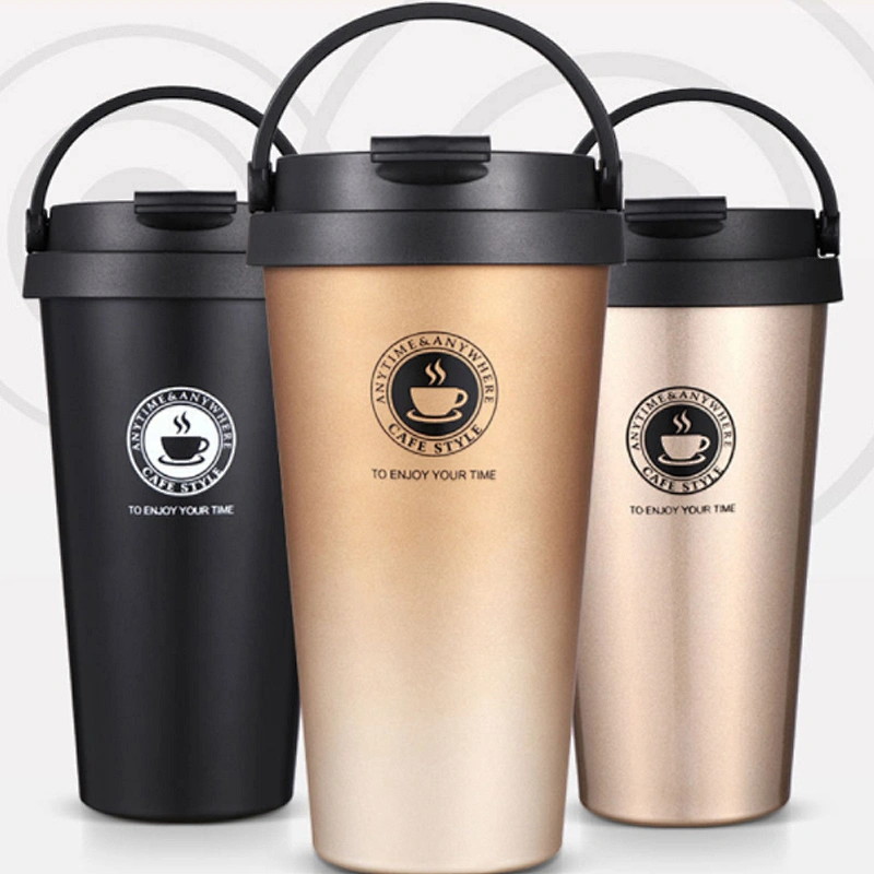 New Design 500ml Vacuum Insulated Stainless Steel Double Wall Smart Water Bottle Thermal Travel Coffee Mug With