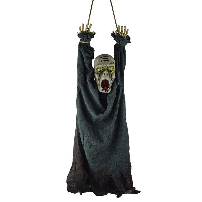 Custom Terror chamber props zombie Halloween promotion decorations  scene layout hanging ghost tied hand  ghost