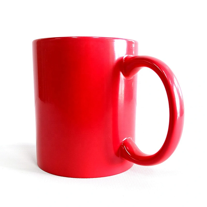 Promotional gifts High quality 12 oz porcelain round handle Mug Temperature-sensitive color-change mug