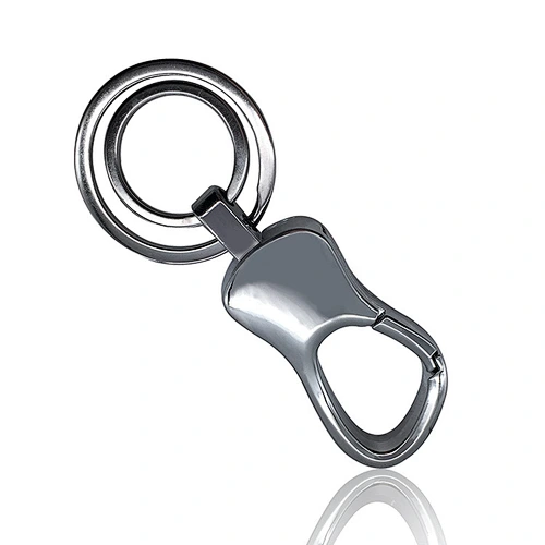 Custom High-grade Gift Men's Boutique Business Double Loop Chains Waist Hanged Car Key Chain