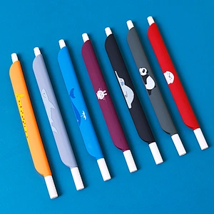 Creative gel-ink pen with ruler multi-color cartoon neutral pen with measure custom logo 0.5mm student signature pen