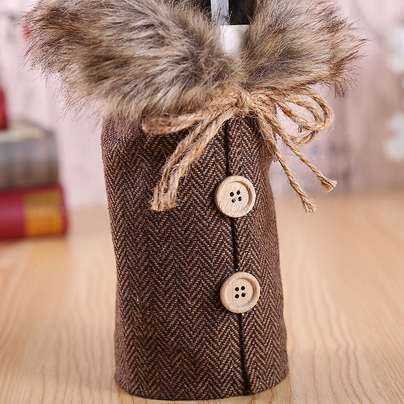 Hot selling Merry Christmas Wine Bottle Bags cover Xmas festival Party Table decoration gifts