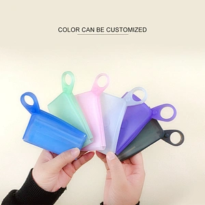 2021 New products Promotional items reusable  Food grade reusable washable silicone storage folding M ask bag