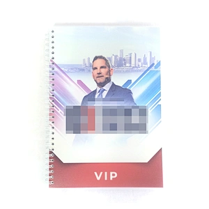 2021 Custom plastic cover Printing  designer Planner School Productivity Spiral Paper promotion advertising gift Foil Notebook