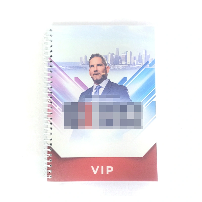 2021 Custom plastic cover Printing  designer Planner School Productivity Spiral Paper promotion advertising gift Foil Notebook