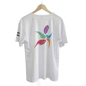 Custom Promotional activities T Shirts  Sports Running Top Tees Mens Clothing Short Sleeve Casual V Neck Quick drying Tshirt