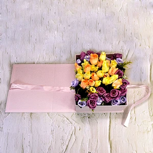 Gift box packaging luxury paper pink paper bagsPresent tea  color box Accept custom Printing logo