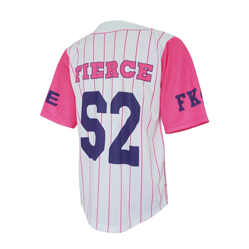 High quality Custom Made sublimation 100% polyester Baseball jersey custom  embroidery logo baseball jersey