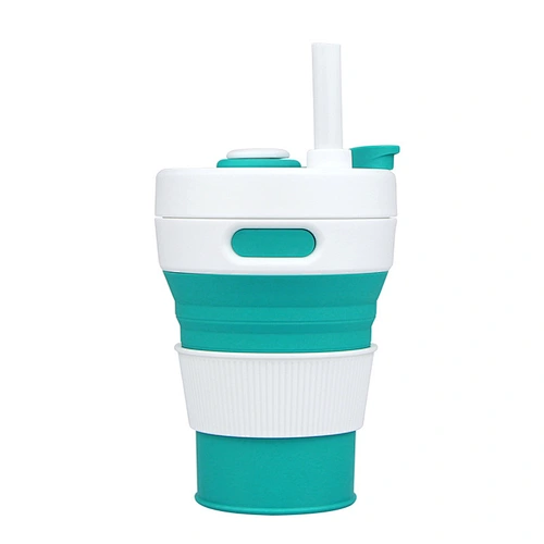 Promotional gift Food grade Multi-functional Personalized Custom Logo Collapsible Silicone Smart Shaker Water Bottle