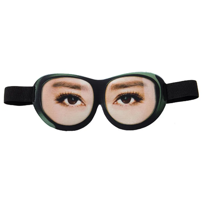 Interesting expression 3D eye mask colorful 3D sleeping eye mask  to OEM production eye mask for sleeping traveling