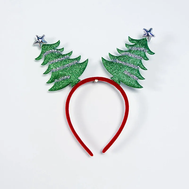 New design christmas party decoration cute antler christmas headband high quality christmas  decoration headband