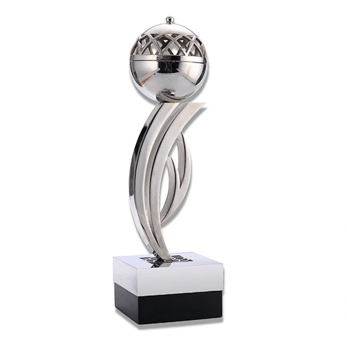 wholesale custom logo Zine-alloy Creative Hollow Sphere trophy Metal Trophy CupFor Souvenir Gift
