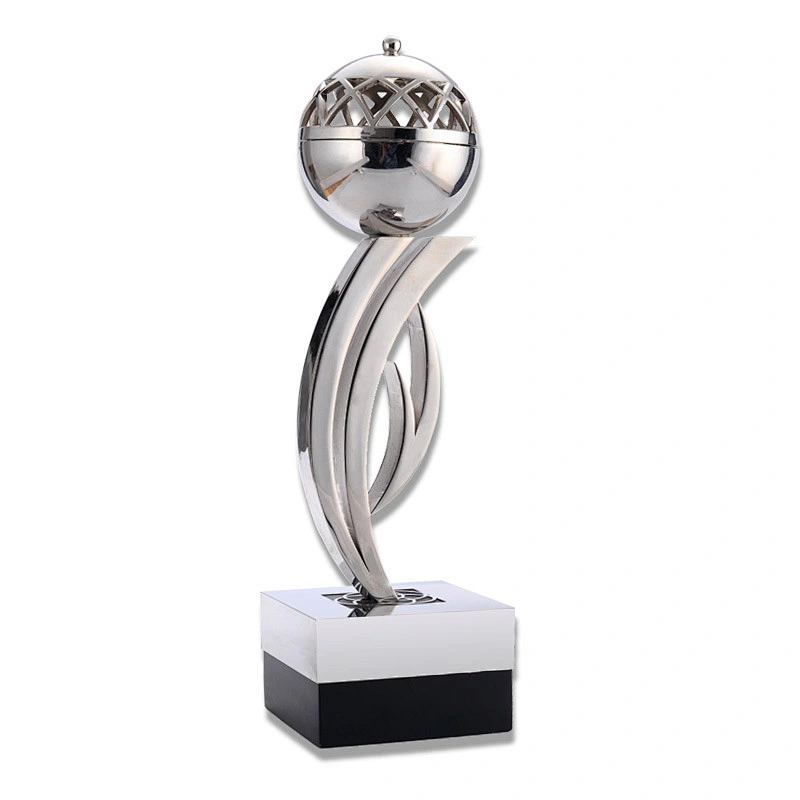 wholesale custom logo Zine-alloy Creative Hollow Sphere trophy Metal Trophy CupFor Souvenir Gift