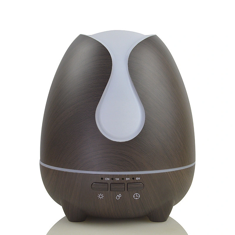 Hot sale essential oil wood grain aromatherapy 7 Color LED 500ml Romantic Night Lamp ultrasonic diffuser