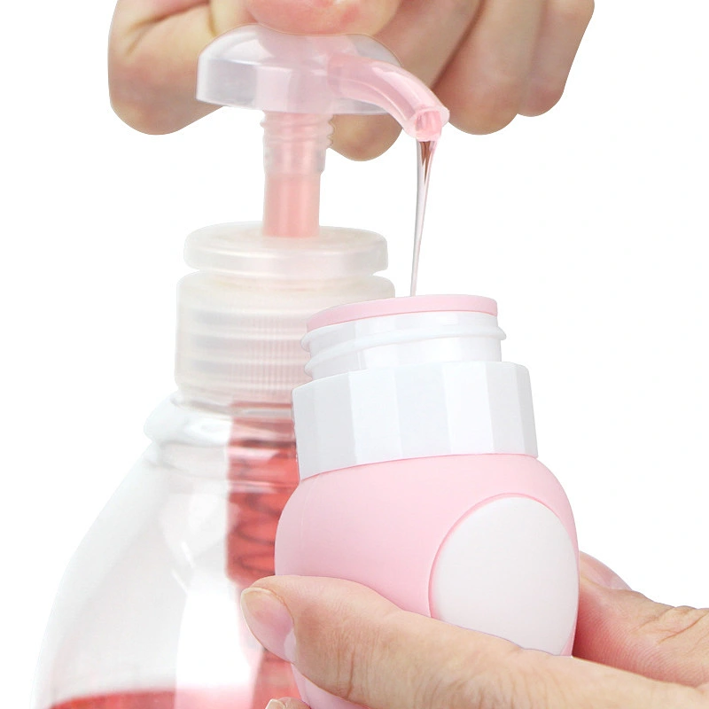 New 3D 80ml multi-color Cartoon outdoor portable soft silicone cosmetics lotions hand sanitizer split bottle