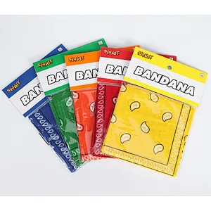 Cotton printed fabric bandana custom made multi-functional  motorcycle western bandana neckerchief head protector