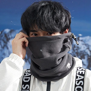 Custom adjustable ear loop winter tube scarf fashion winter warmer multi-function sport neck gaiter polar scarf bandana