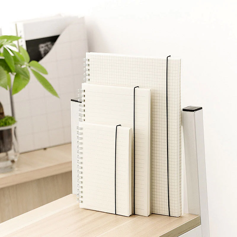 Soft Plastic Cover Simple Notepad Cheap Promotional Advertising Gift A5/B5/A6 Multi-size Coil Spiral Notebook