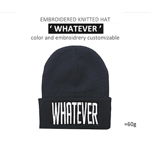 Custom logo high quality  winter beanies  Unisex Beanie knitting hat Winter Hat