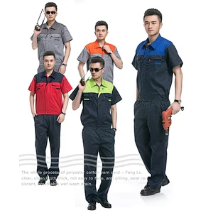Hot sell Customized Logo Embroidery Short Sleeve Clothes OEM Worker Uniforms Workshop Supermarket Advertising Working out