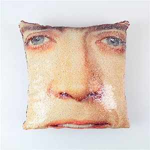 New Trump face minimalist 3D digital home sofa cushions with emoticons and sequins