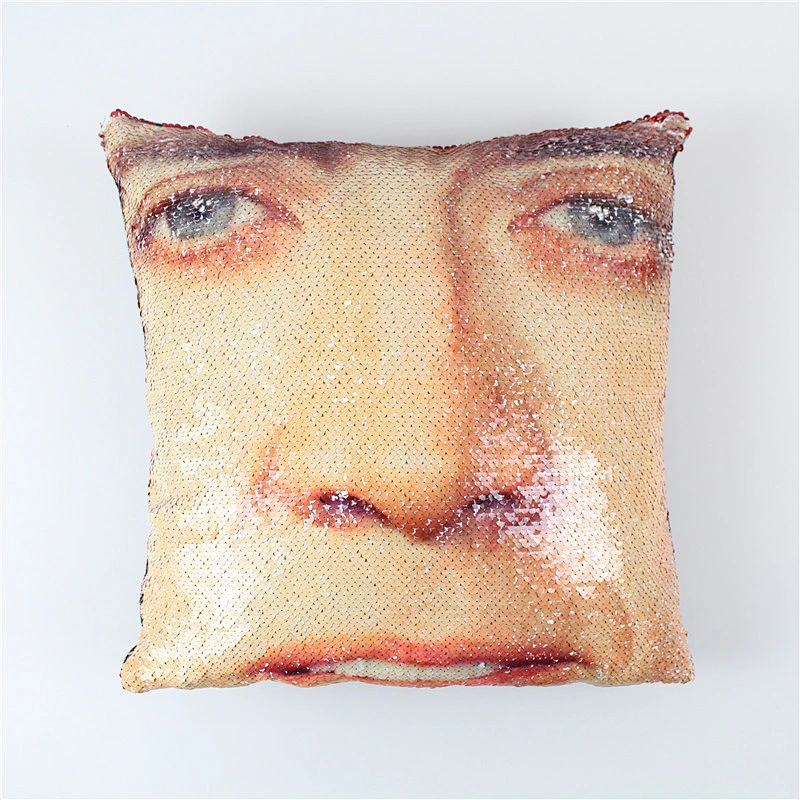 New Trump face minimalist 3D digital home sofa cushions with emoticons and sequins