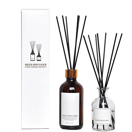 2020 High quality  CUSTOM Aroma Ocean Fragrance Glass Scented Rattan Stick  Reed Diffuser