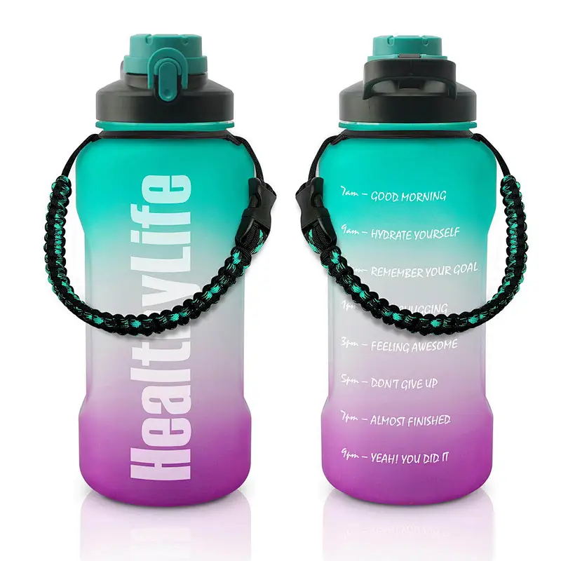 High quality New Frosted Plastic Water Bottle Portable Bottle Fruit Juice Leak-proof Outdoor Sport Travel Camping Bottle