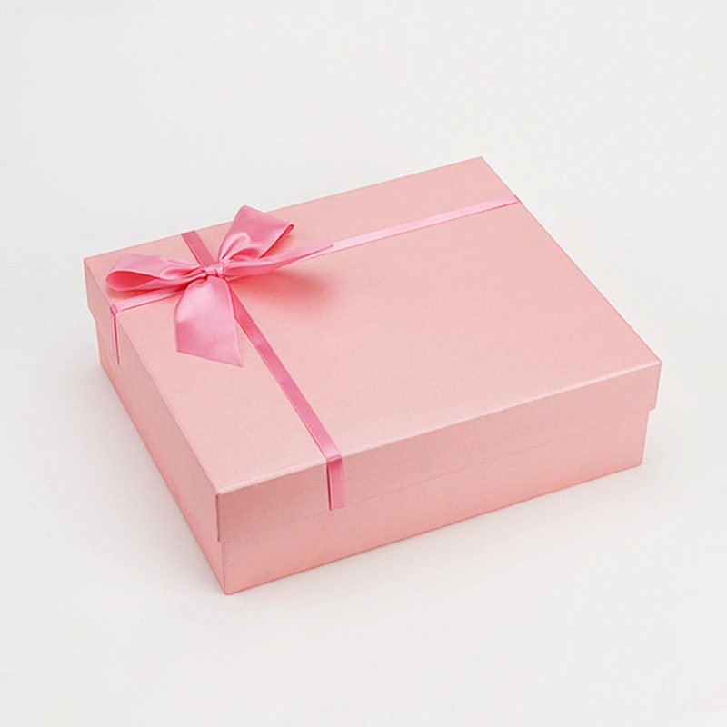 Gift box packaging luxury paper pink paper bagsPresent tea  color box Accept custom Printing logo