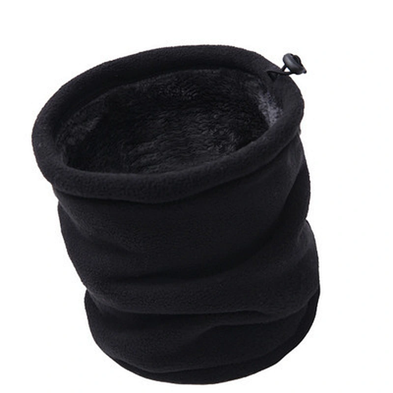 Custom logo adjustable ear loop winter tube scarf double layer warmer ski  face cover Neck Gaiter unisex tube scarf
