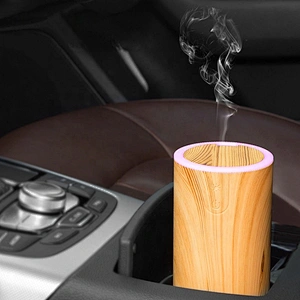 Usb Mini Ultrasonic Wood grain Cool Mist Air Humidifier Portable LED Night Light Essential Oil Aroma Car Diffuser