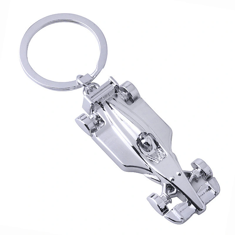Hot sale Metal Custom Business gift engraved Logo Stainless Steel KeyChain,motorcycle race Key Chain