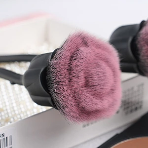 Hot Selling  custom logo rose Flower Makeup  Brush Black makeupTools Professional beauty Salon Products  Makeup  Brush