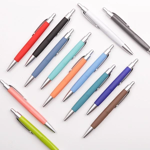 Customized screen silk printed logo for free promotion gifts idea  advertising Plastic press ballpoint pen
