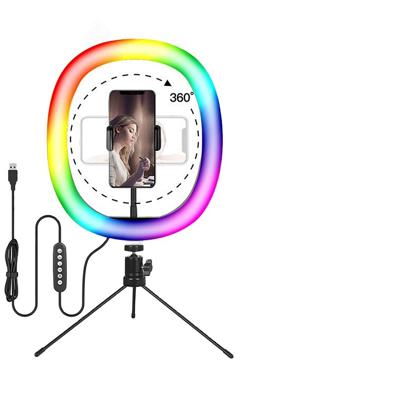 Hot sale 10 inch LED selfie ring light with Tripod stand remote control dimmable