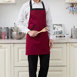 Wholesale Custom logo promotional adjustable buckle waterproof Kitchen Apron ,barista apron