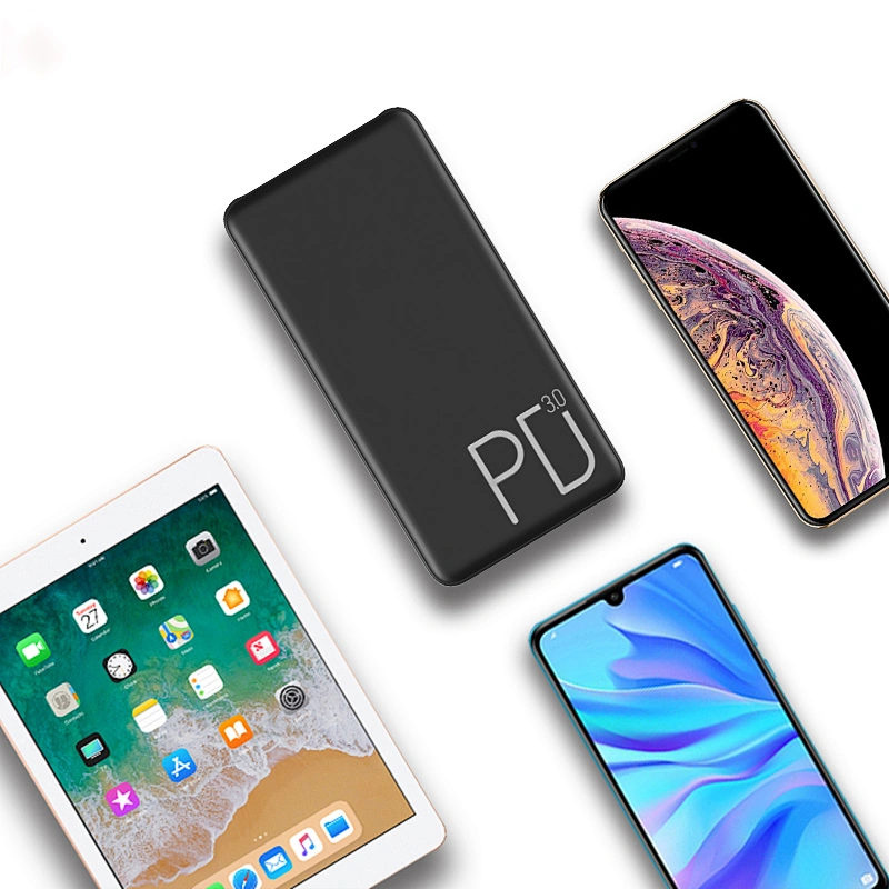 High Quality portable  PD quick charge wireless  power bank portable custom logo  power bank with led lamps