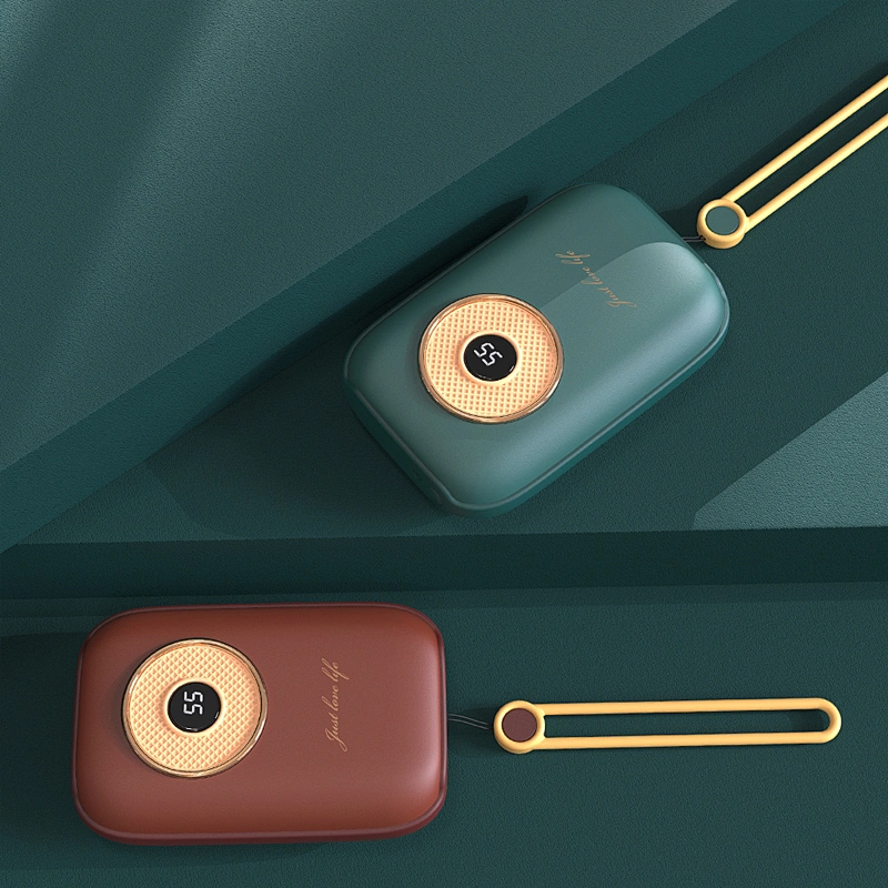 2021 New arrivals winter cute mini pocket USB Rechargeable Hand Warmer portable electric power bank hand warmer