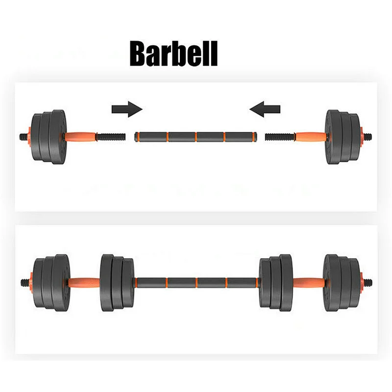 HOT SALE Dual-use adjustable arm exercise training device 10kg Gym Equipment Adjustable Barbell dumbbell