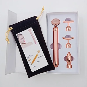 2021 high quality popular Multifunction 4 in 1 Tyra firming Jade Face Massage Roller 3d massager face roller