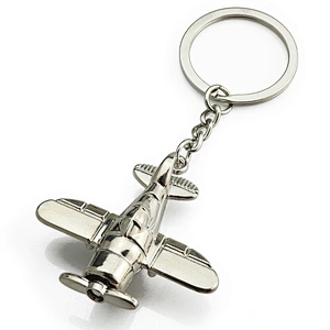New Design Mini Plane Shaped Metal Key Chain Zinc Alloy Good Quality Promotional Gift Souvenir Key Chains