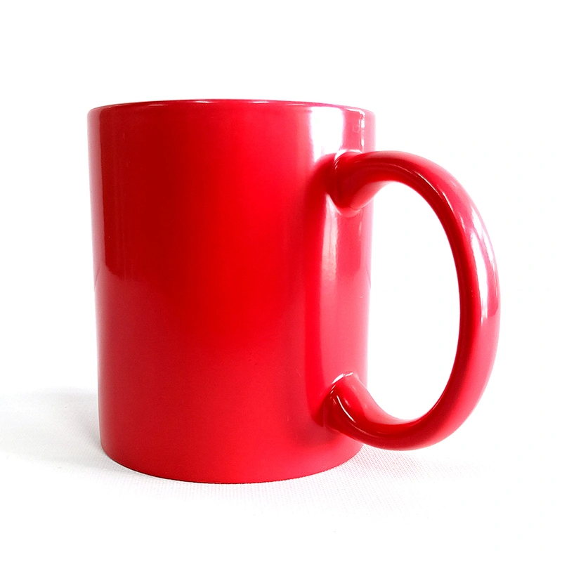 Promotional activities custom gift  High quality large capacity porcelain round handle mug heat transfer printing mugs