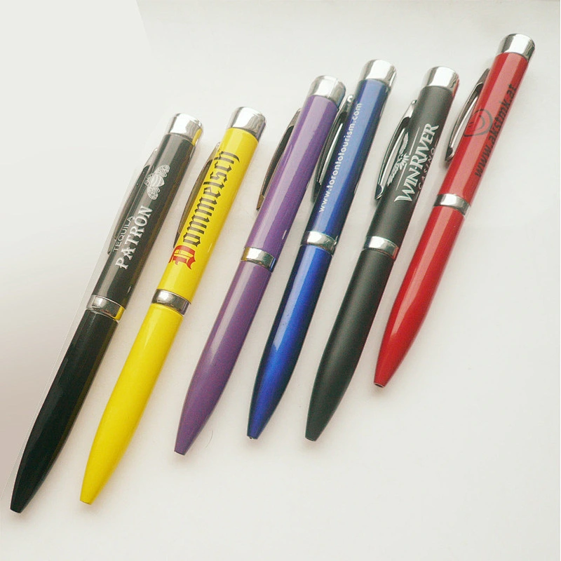 Customized LOGO projection pen laser projection ballpoint pen LED advertising projection lamp