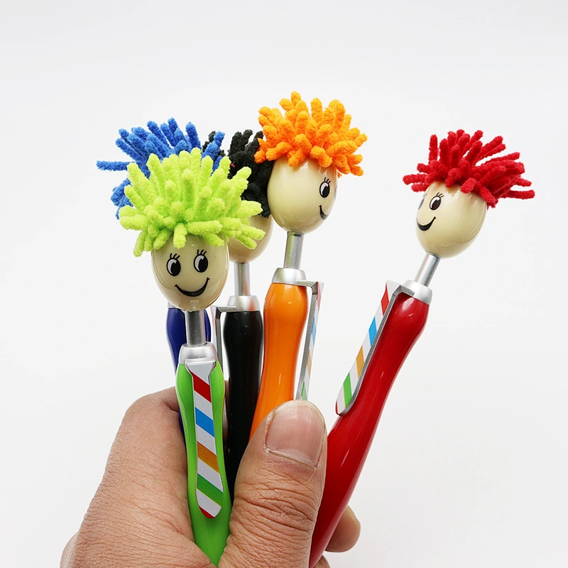 Creative multi-functional cartoon doll head ballpoint pen Maomao head mobile phone touch screen advertising gift pens