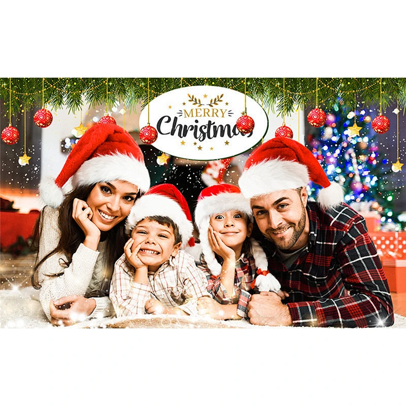 Wholesale custom high quality Christmas party supplies Santa New Year decoration Fabric Classic red hats
